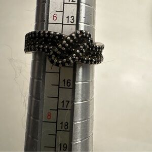 Sterling Silver 925 Crossover Ring - Women’s 6.5- Please See Description